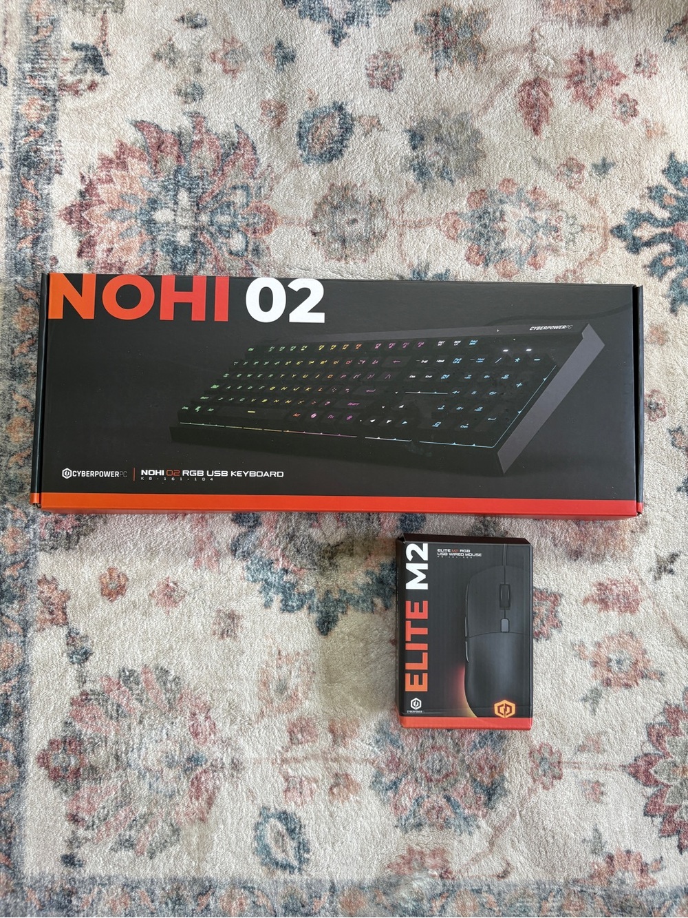 CyberPowerPC NOHI 02 RGB Keyboard + Elite M2 Mouse - Black with RGB